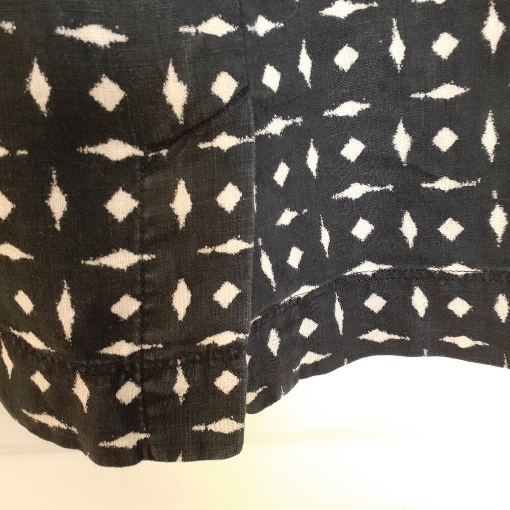J. Jill Love Linen Shift Dress Black Size MP Petite - Picture 9 of 12